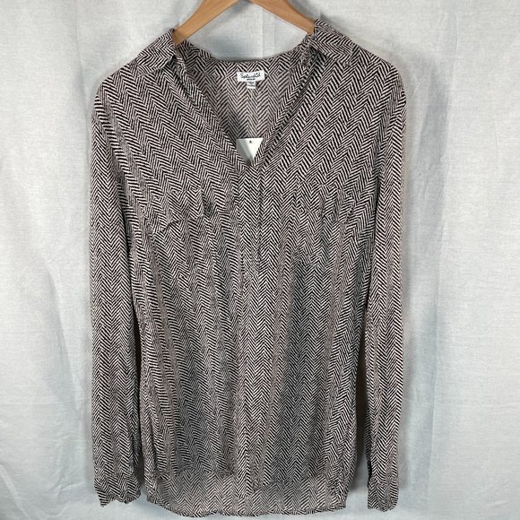 Splendid Black and White Blouse - Picture 1 of 5